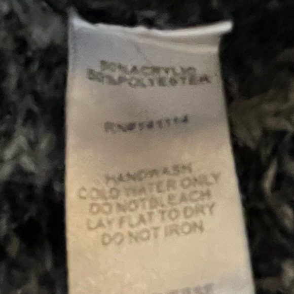 Yaira Womens Open Front High Lo Grey Sweater Cardigan with Back Design Size M - Picture 7 of 8